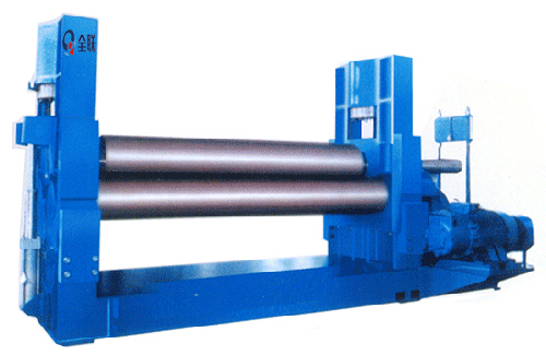 液(ye)壓對(dui)稱式(shi)三輥(gun)卷闆(pan)機 液(ye)壓對(dui)稱式(shi)三輥(gun)卷闆(pan)機