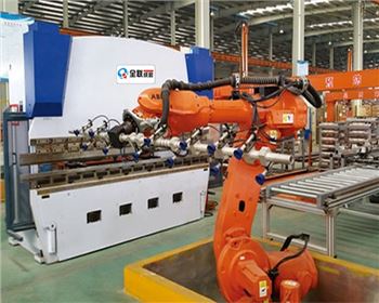 數(shu)控折(she)彎機(ji)自動(dong)上下(xia)料機(ji)器人(ren)自動(dong)化生(sheng)産線(xian)